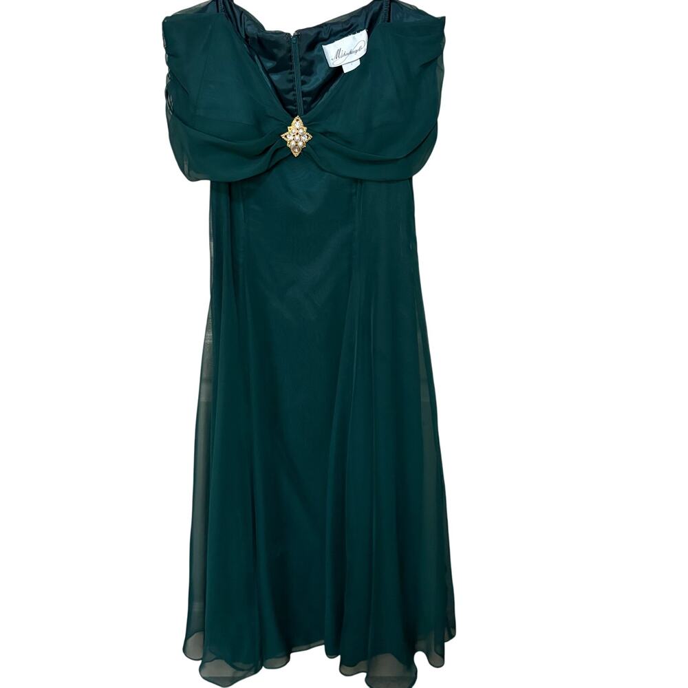 Michael Angelo VINTAGE green dress - Picture 1 of 12